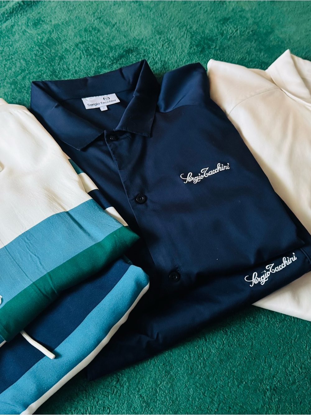 Authentic Sergio Tacchini Men shirt and short sets ($75 each or $225 for bundle)